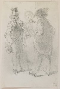 Whistler with Friends, 1858 by James Abbott McNeill Whistler